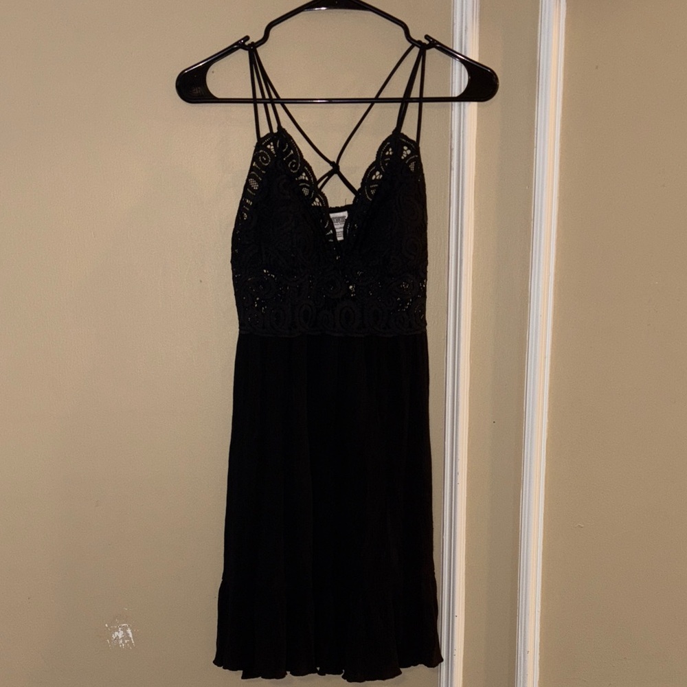 PINK black mini dress